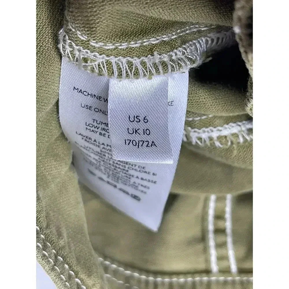 Anthropologie Jackson Tapered Utility pants size 6 Olive green - Picture 11 of 12